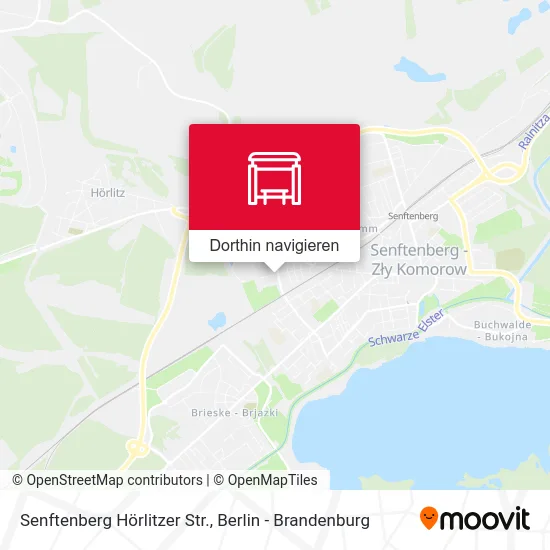 Senftenberg Hörlitzer Str. Karte