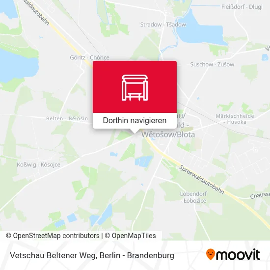 Vetschau Beltener Weg Karte
