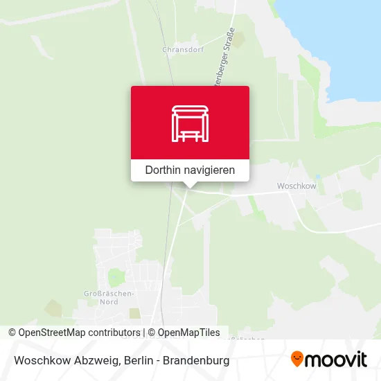 Woschkow Abzweig Karte