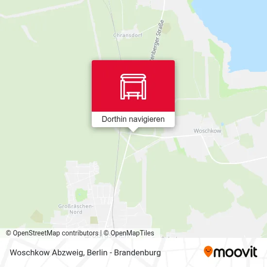 Woschkow Abzweig Karte