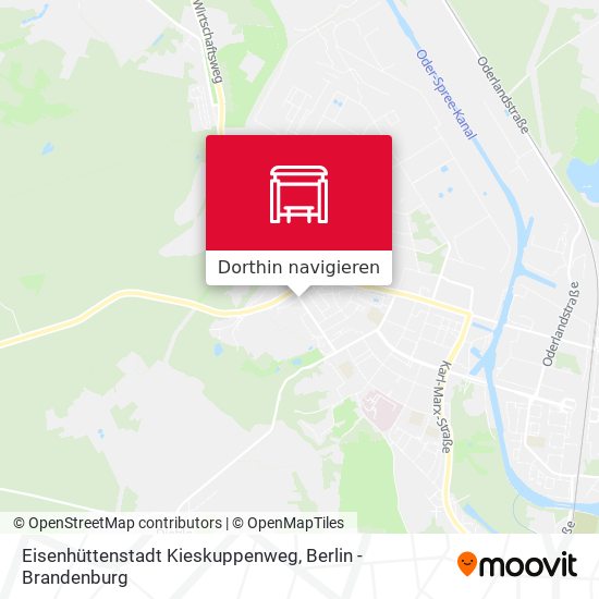 Eisenhüttenstadt Kieskuppenweg Karte