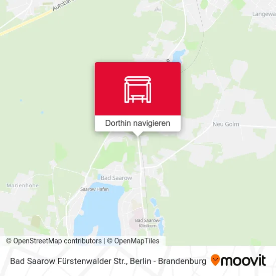 Bad Saarow Fürstenwalder Str. Karte