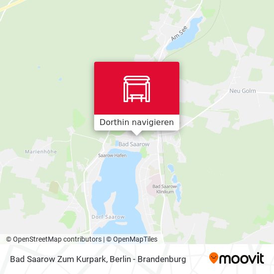Bad Saarow Zum Kurpark Karte