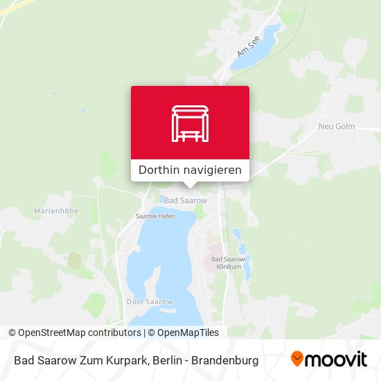 Bad Saarow Zum Kurpark Karte