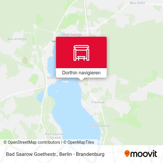 Bad Saarow Goethestr. Karte