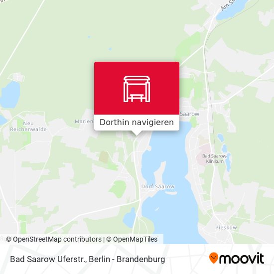 Bad Saarow Uferstr. Karte