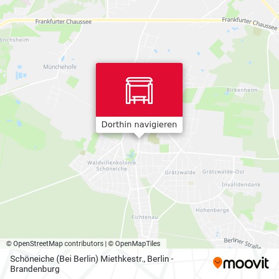 Schöneiche (Bei Berlin) Miethkestr. Karte