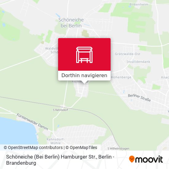 Schöneiche (Bei Berlin) Hamburger Str. Karte
