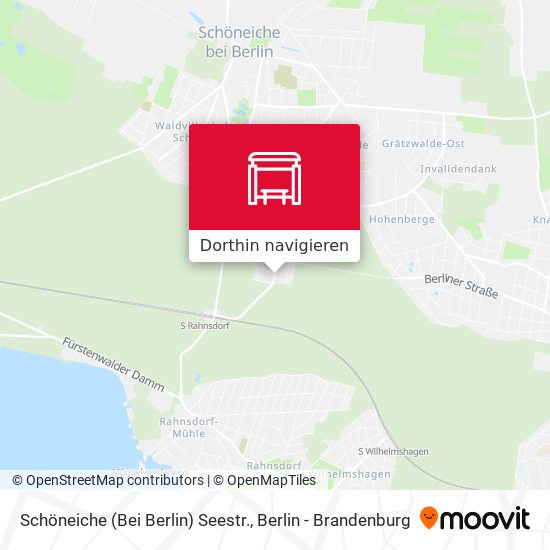 Schöneiche (Bei Berlin) Seestr. Karte