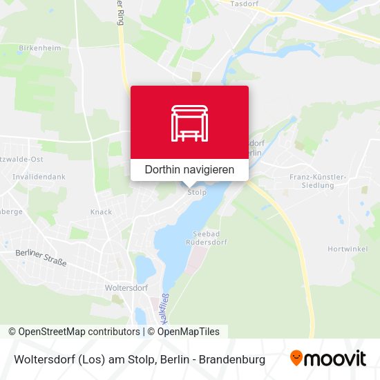 Woltersdorf (Los) am Stolp Karte