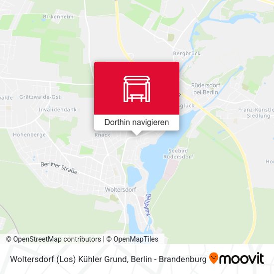 Woltersdorf (Los) Kühler Grund Karte