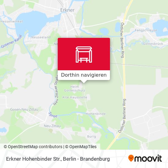 Erkner Hohenbinder Str. Karte