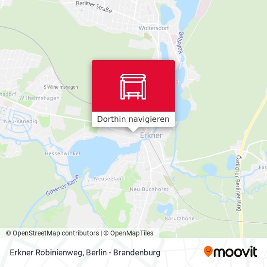 Erkner Robinienweg Karte