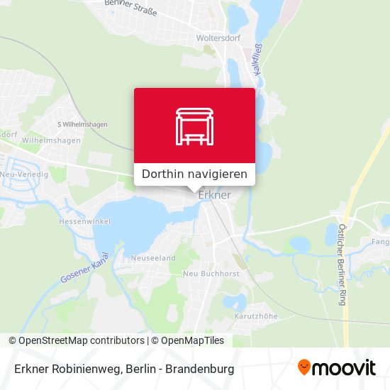 Erkner Robinienweg Karte