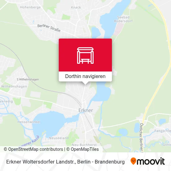 Erkner Woltersdorfer Landstr. Karte
