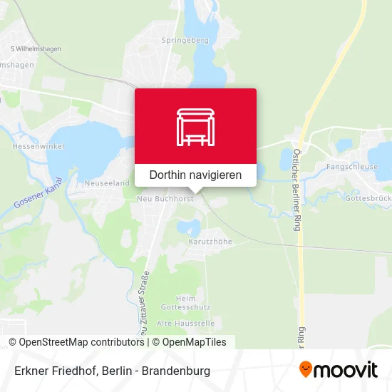 Erkner Friedhof Karte