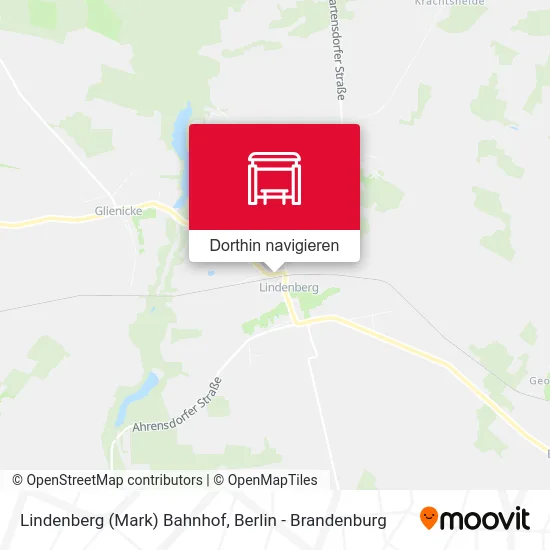 Lindenberg (Mark) Bahnhof Karte