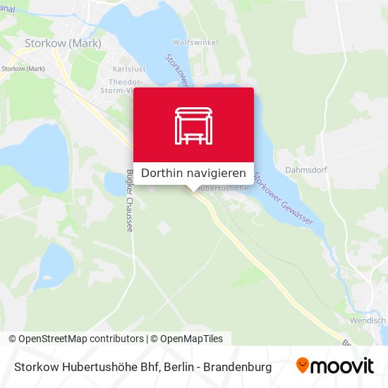 Storkow Hubertushöhe Bhf Karte