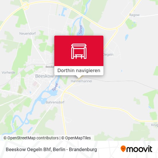 Beeskow Oegeln Bhf Karte