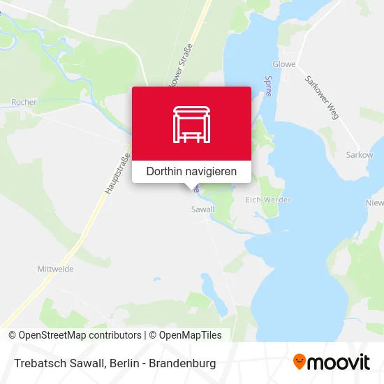 Trebatsch Sawall Karte