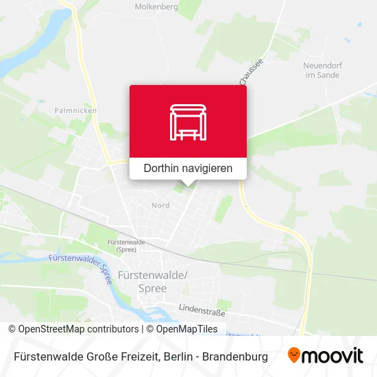 Fürstenwalde Große Freizeit Karte