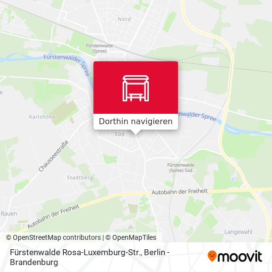 Fürstenwalde Rosa-Luxemburg-Str. Karte