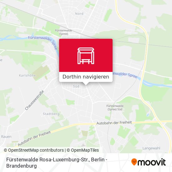 Fürstenwalde Rosa-Luxemburg-Str. Karte