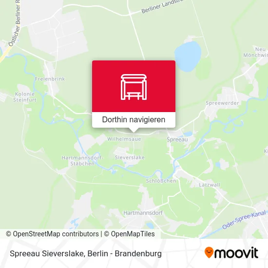 Spreeau Sieverslake Karte