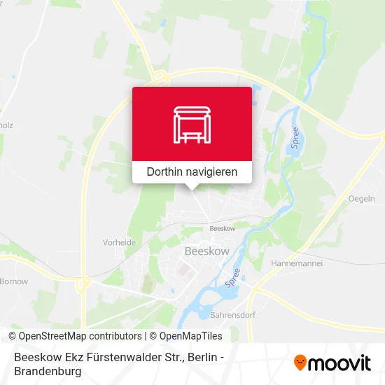 Beeskow Ekz Fürstenwalder Str. Karte