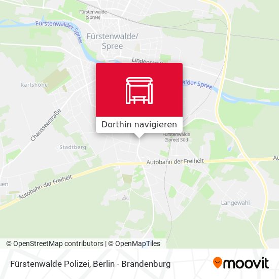 Fürstenwalde Polizei Karte