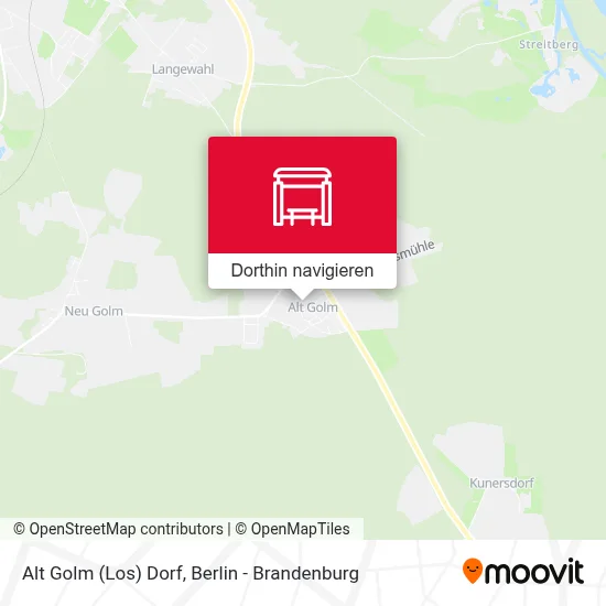 Alt Golm (Los) Dorf Karte