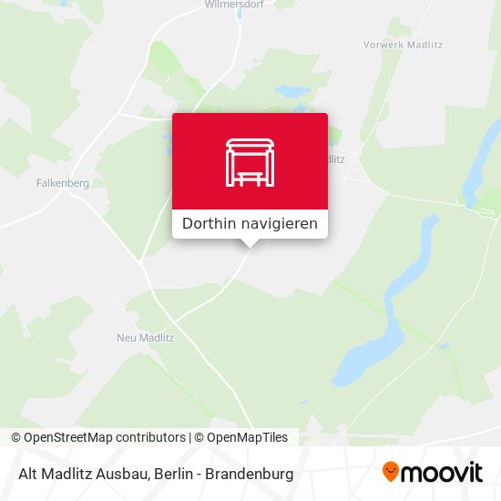 Alt Madlitz Ausbau Karte