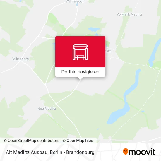 Alt Madlitz Ausbau Karte