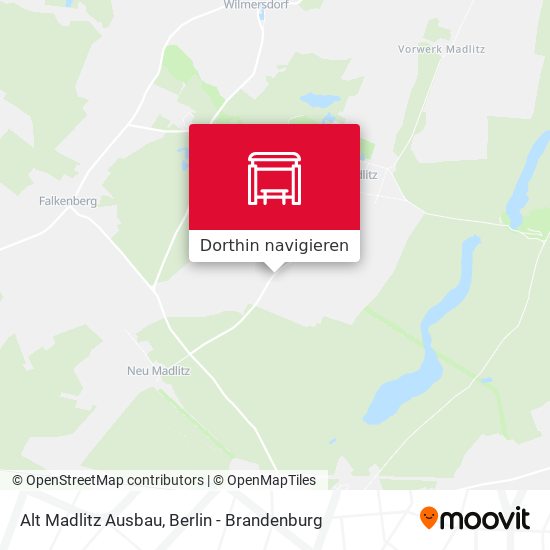 Alt Madlitz Ausbau Karte