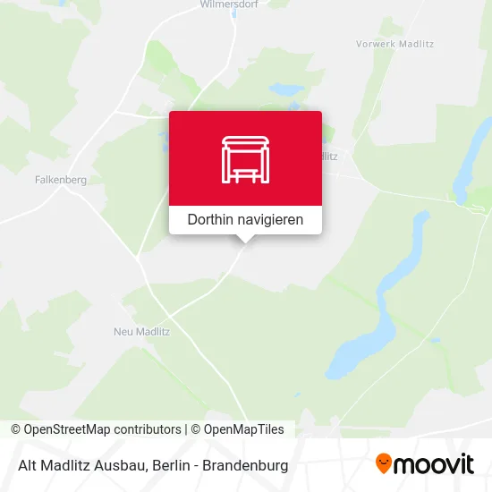 Alt Madlitz Ausbau Karte