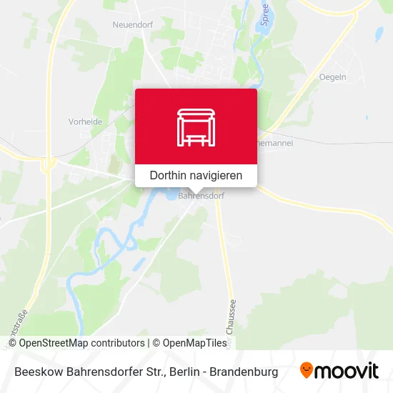 Beeskow Bahrensdorfer Str. Karte