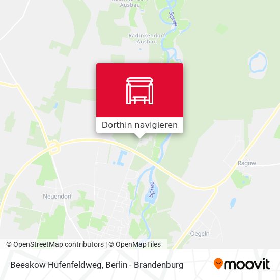 Beeskow Hufenfeldweg Karte