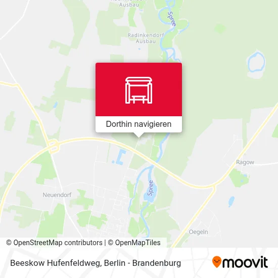 Beeskow Hufenfeldweg Karte