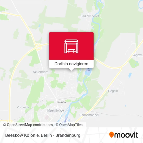 Beeskow Kolonie Karte
