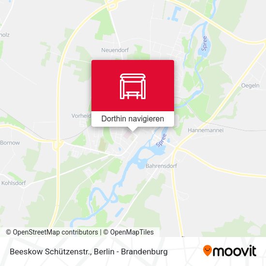 Beeskow Schützenstr. Karte