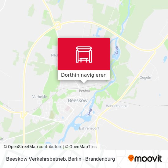 Beeskow Verkehrsbetrieb Karte