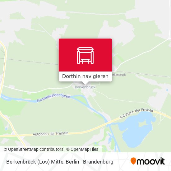 Berkenbrück (Los) Mitte Karte