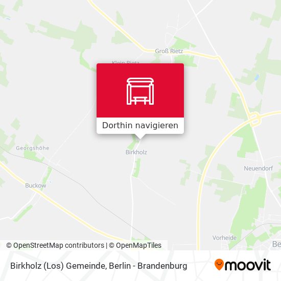 Birkholz (Los) Gemeinde Karte