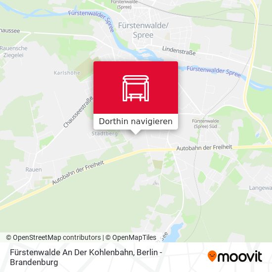Fürstenwalde An Der Kohlenbahn Karte