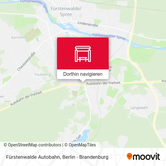 Fürstenwalde Autobahn Karte