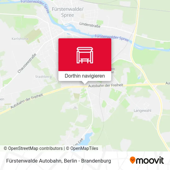Fürstenwalde Autobahn Karte
