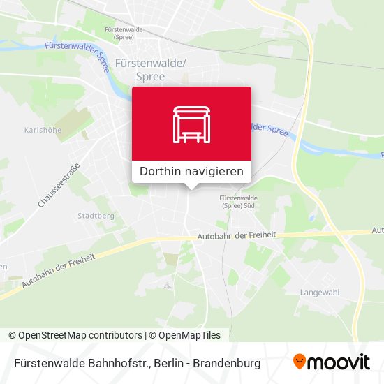 Fürstenwalde Bahnhofstr. Karte