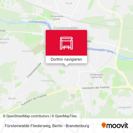 Fürstenwalde Fliederweg Karte