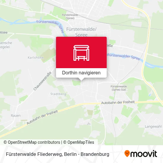 Fürstenwalde Fliederweg Karte