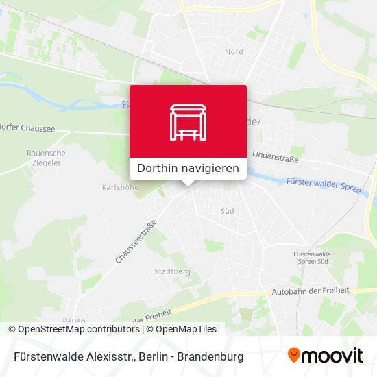 Fürstenwalde Alexisstr. Karte